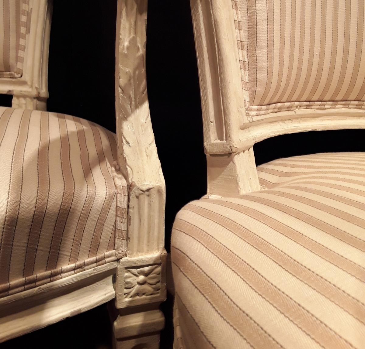 Pair Of Armchairs Louis XVI Attributed To Pillot.-photo-4