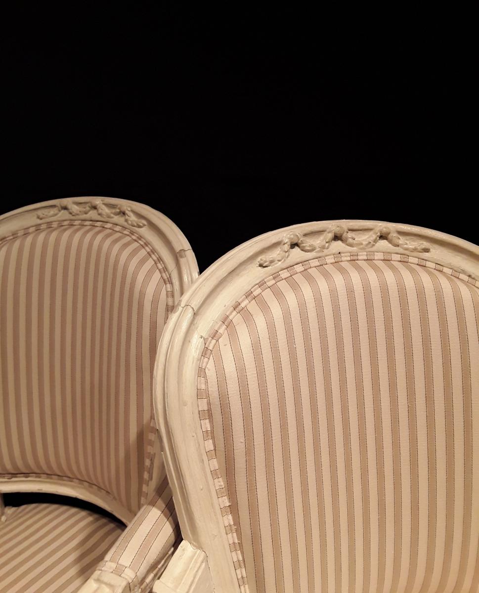 Pair Of Armchairs Louis XVI Attributed To Pillot.-photo-7