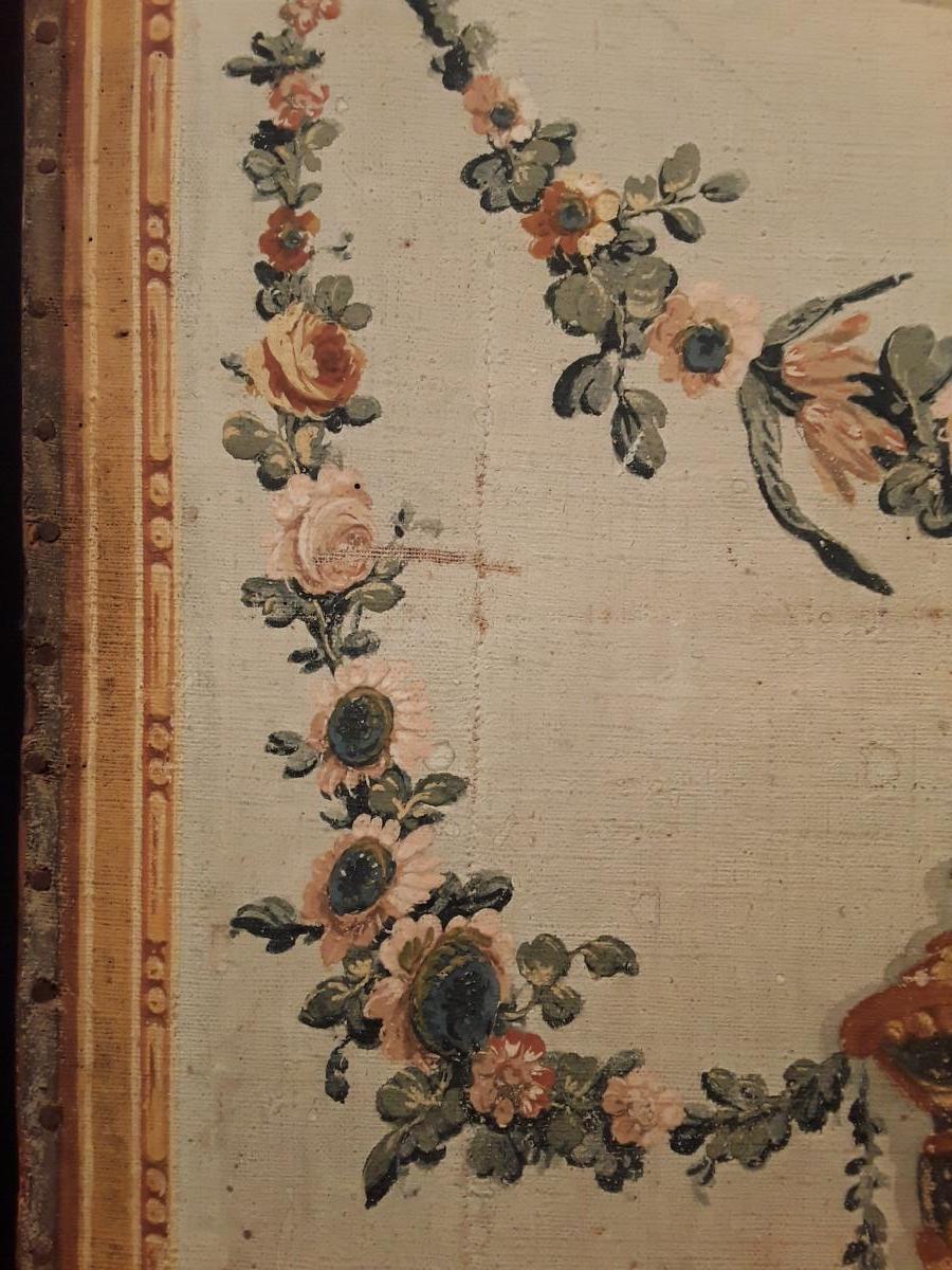 Large Oil On Canvas XVIII Century.-photo-1