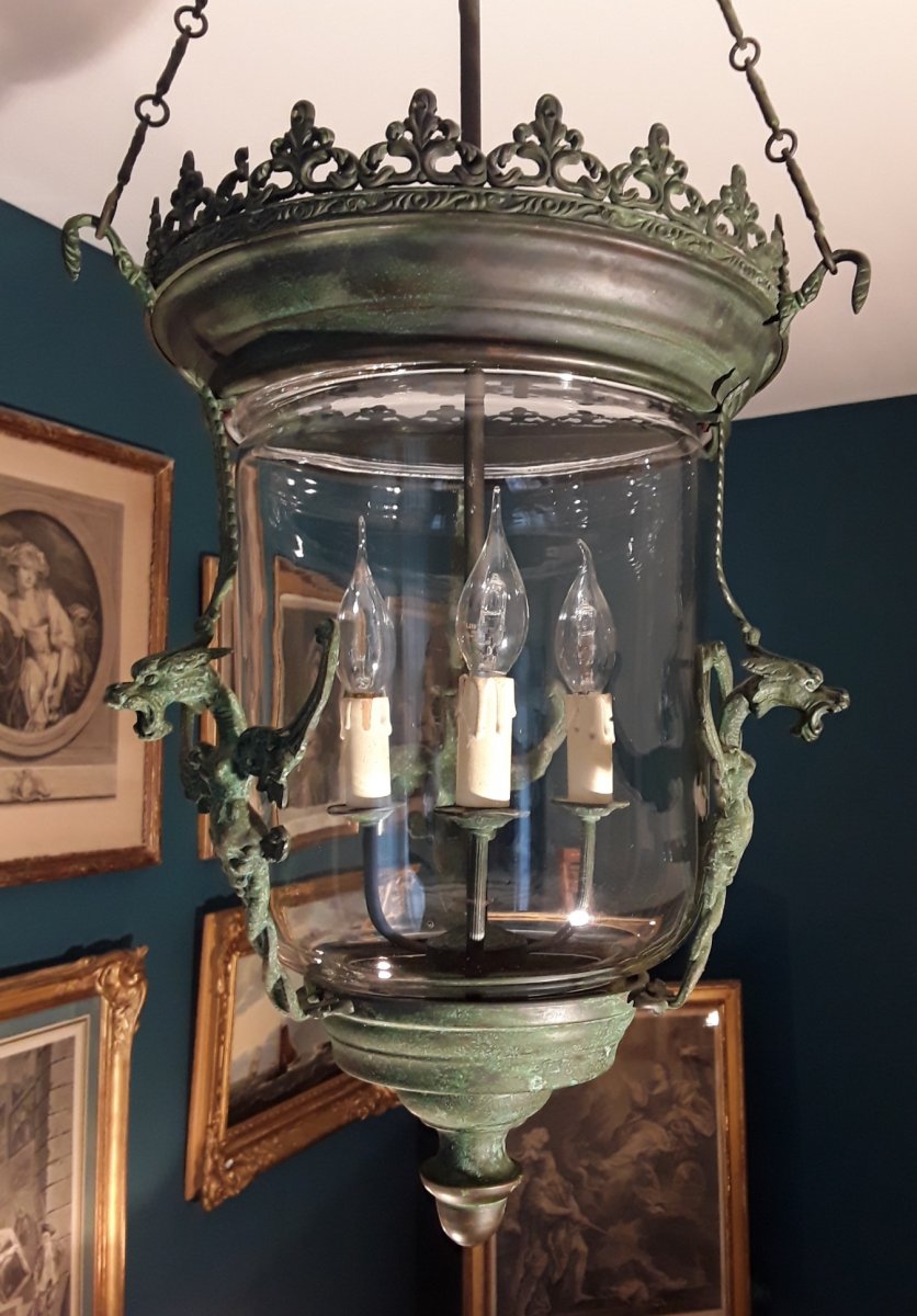 Antique Style Lantern. 112 Cm High.