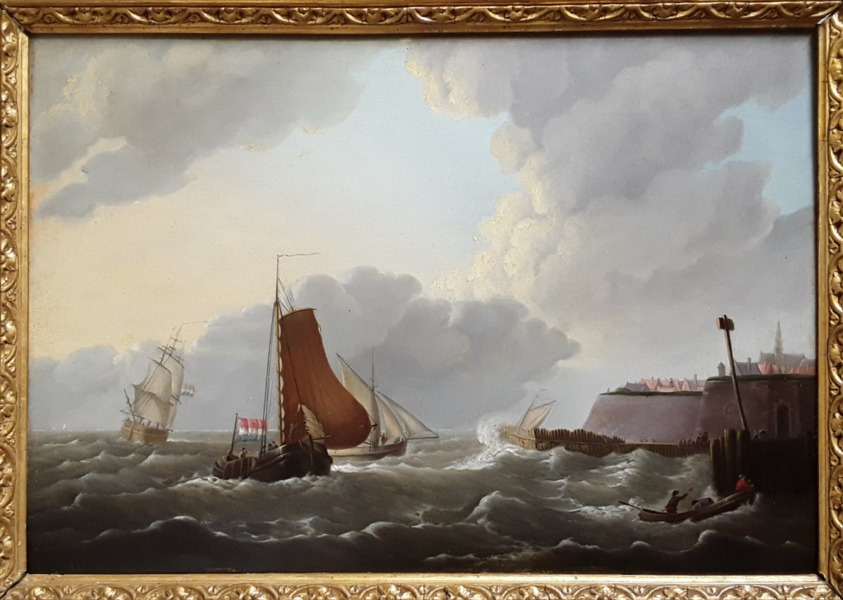 Table Of Marine Attributed To Verboeckhoven.-photo-1