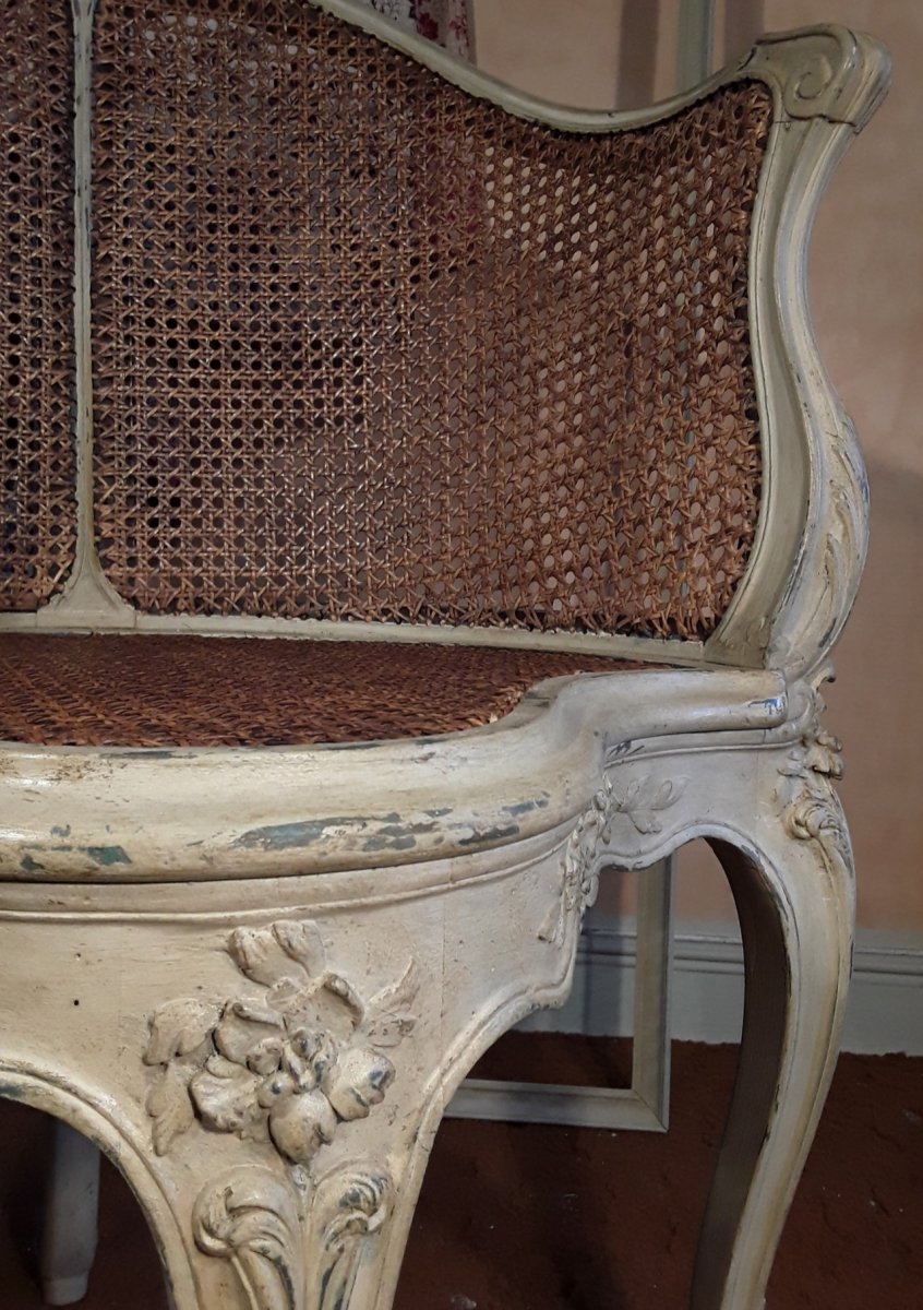 Lacquered Wood Office Chair.-photo-4