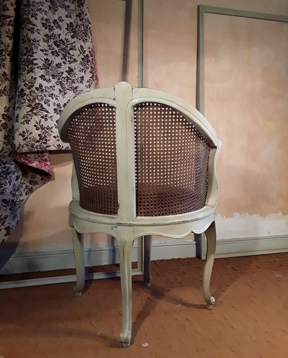 Lacquered Wood Office Chair.-photo-6