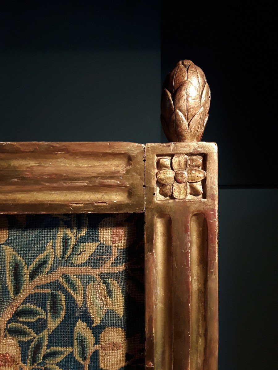 Ecran de cheminée en bois doré d'époque Régence - XVIIIe siècle - N.41770