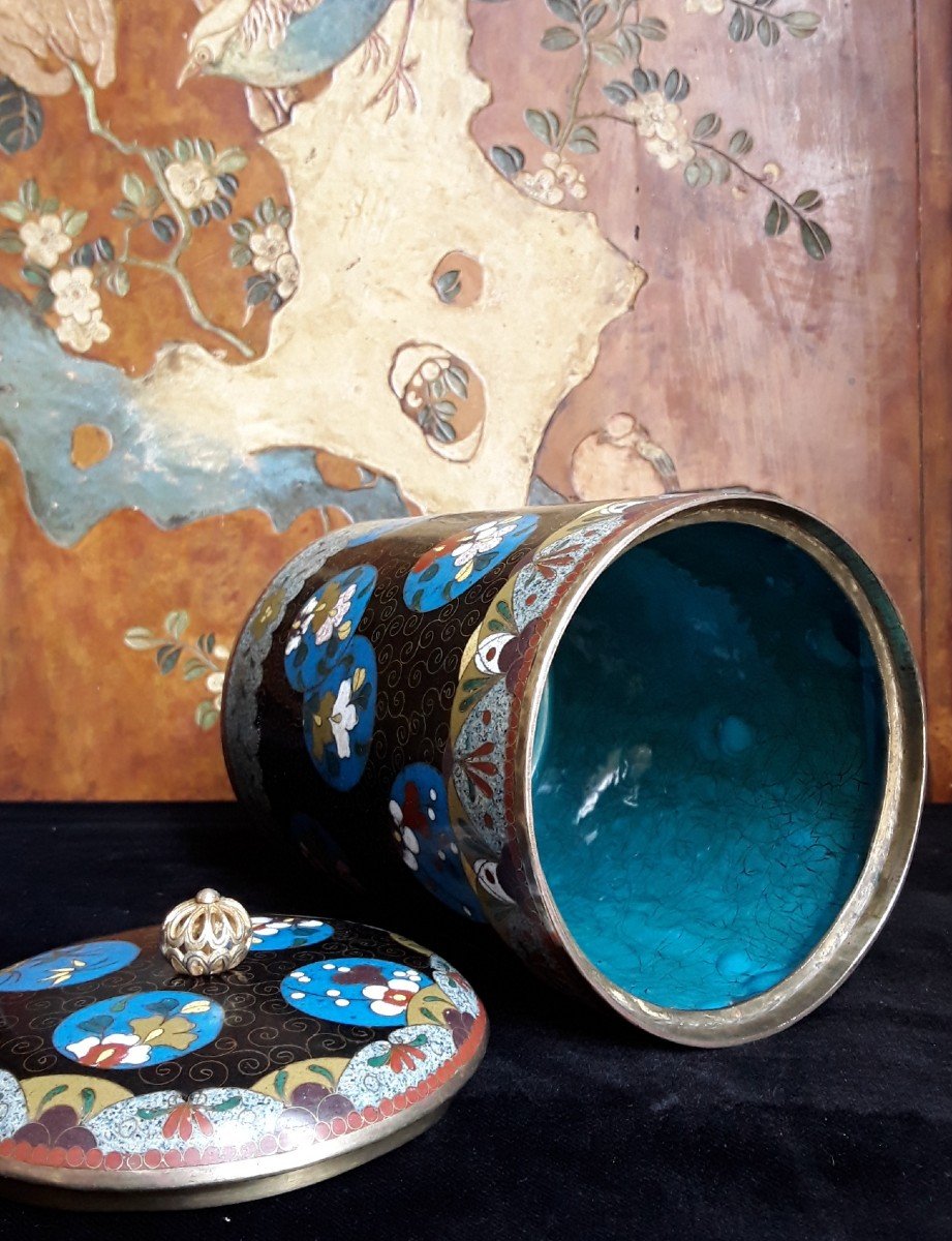 Cloisonne Enamel Tobacco Pot.-photo-7