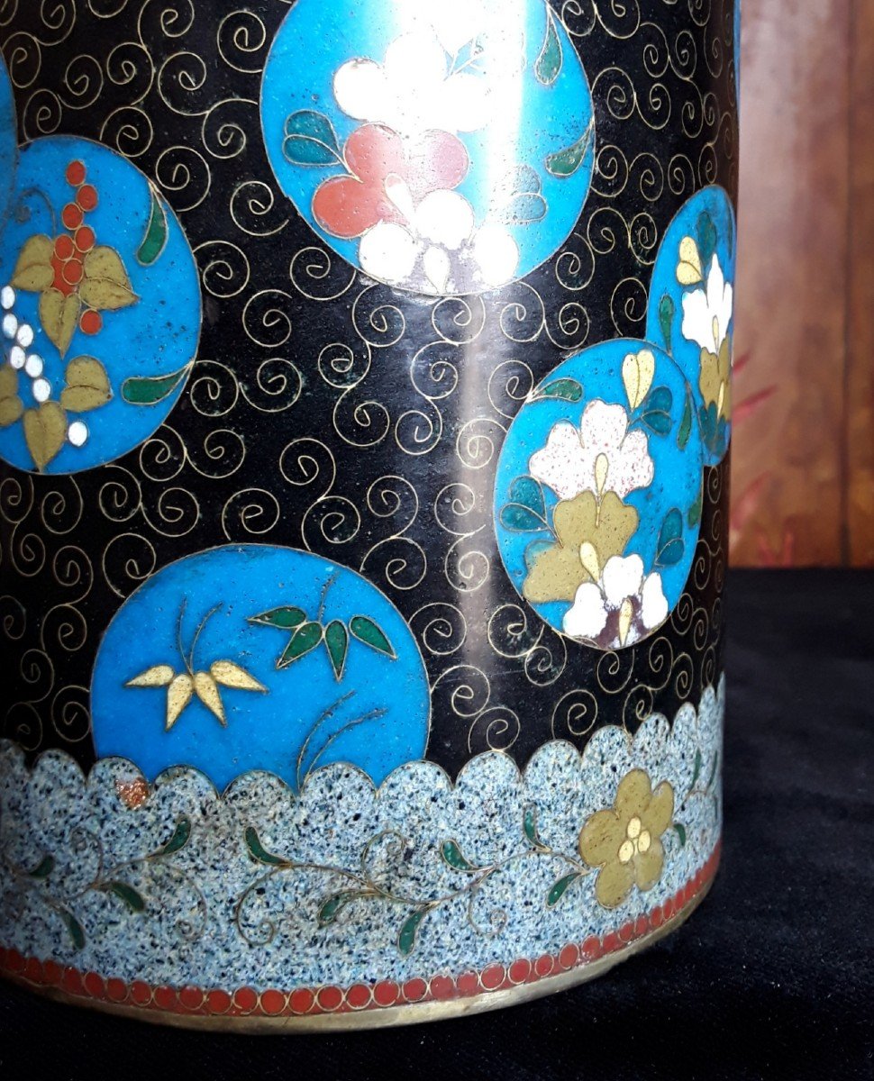 Cloisonne Enamel Tobacco Pot.-photo-8
