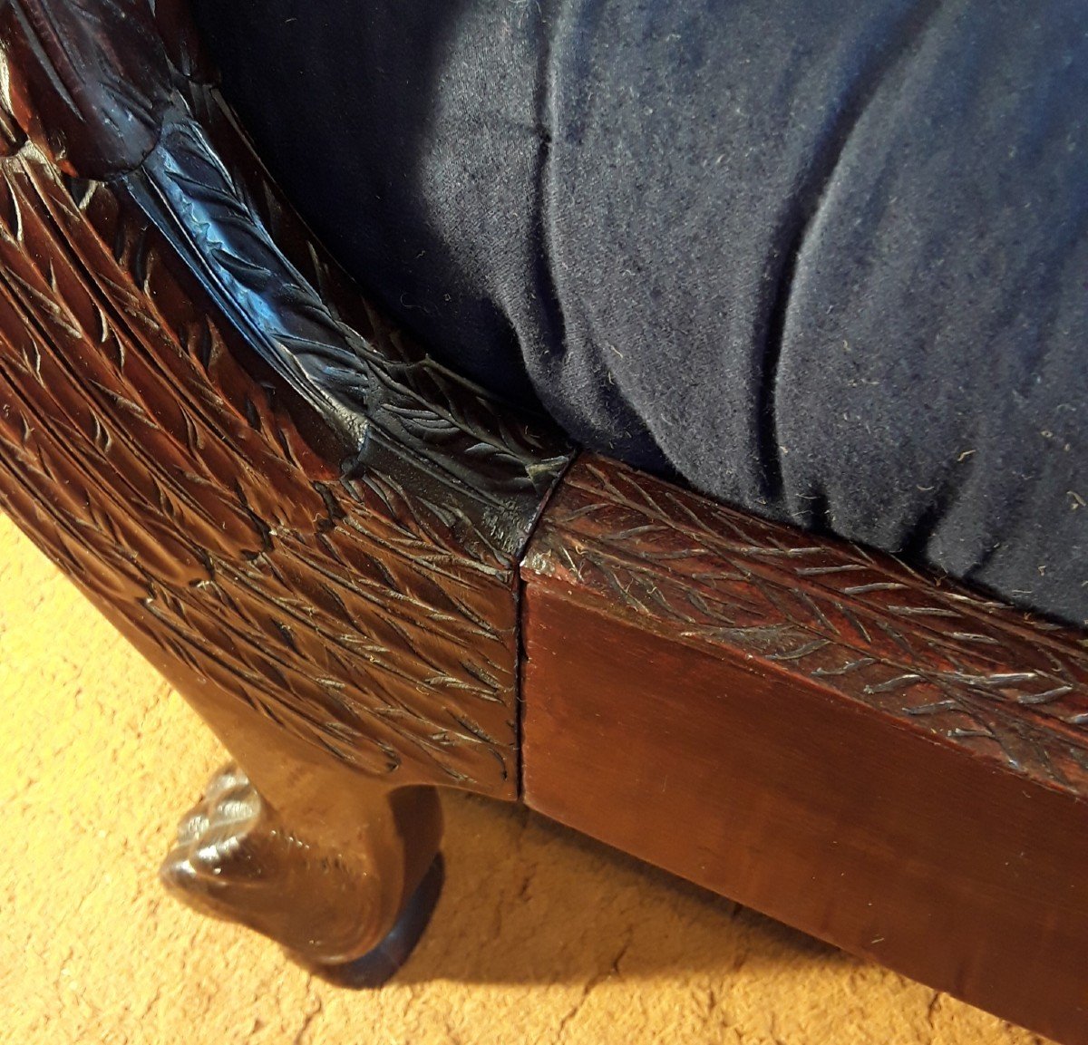 Swan Decor Bench. Empire Period.-photo-6