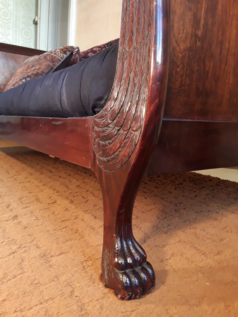 Swan Decor Bench. Empire Period.-photo-7