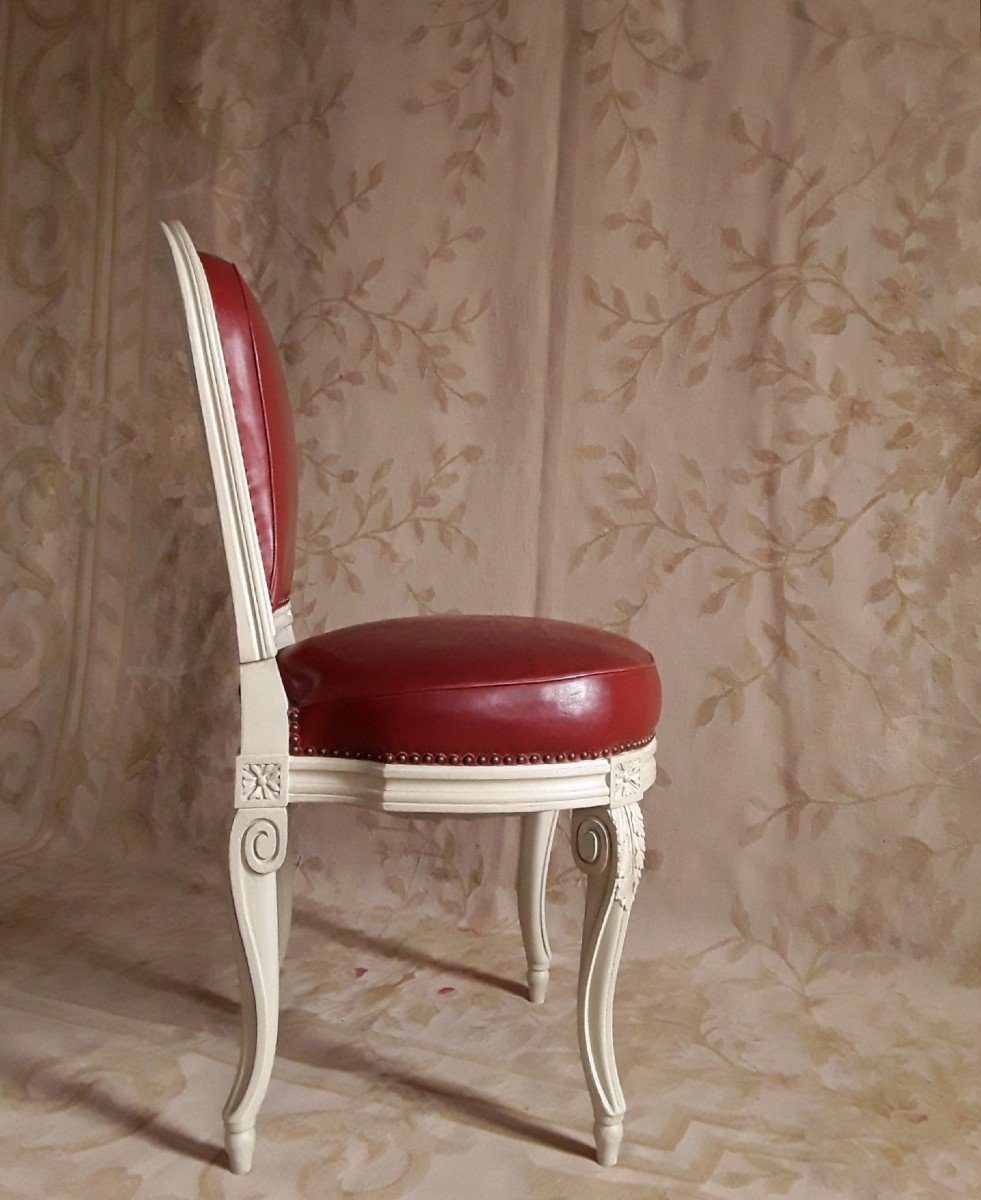 Suite De Sept Chaises d'Après G. Jacob.-photo-2