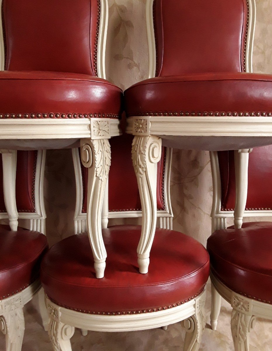Suite De Sept Chaises d'Après G. Jacob.-photo-4