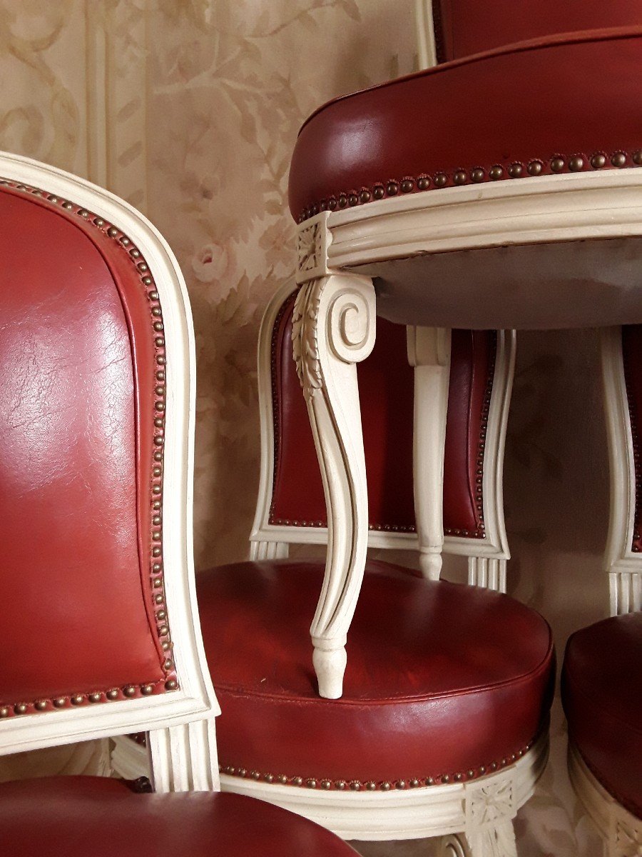 Suite De Sept Chaises d'Après G. Jacob.-photo-5