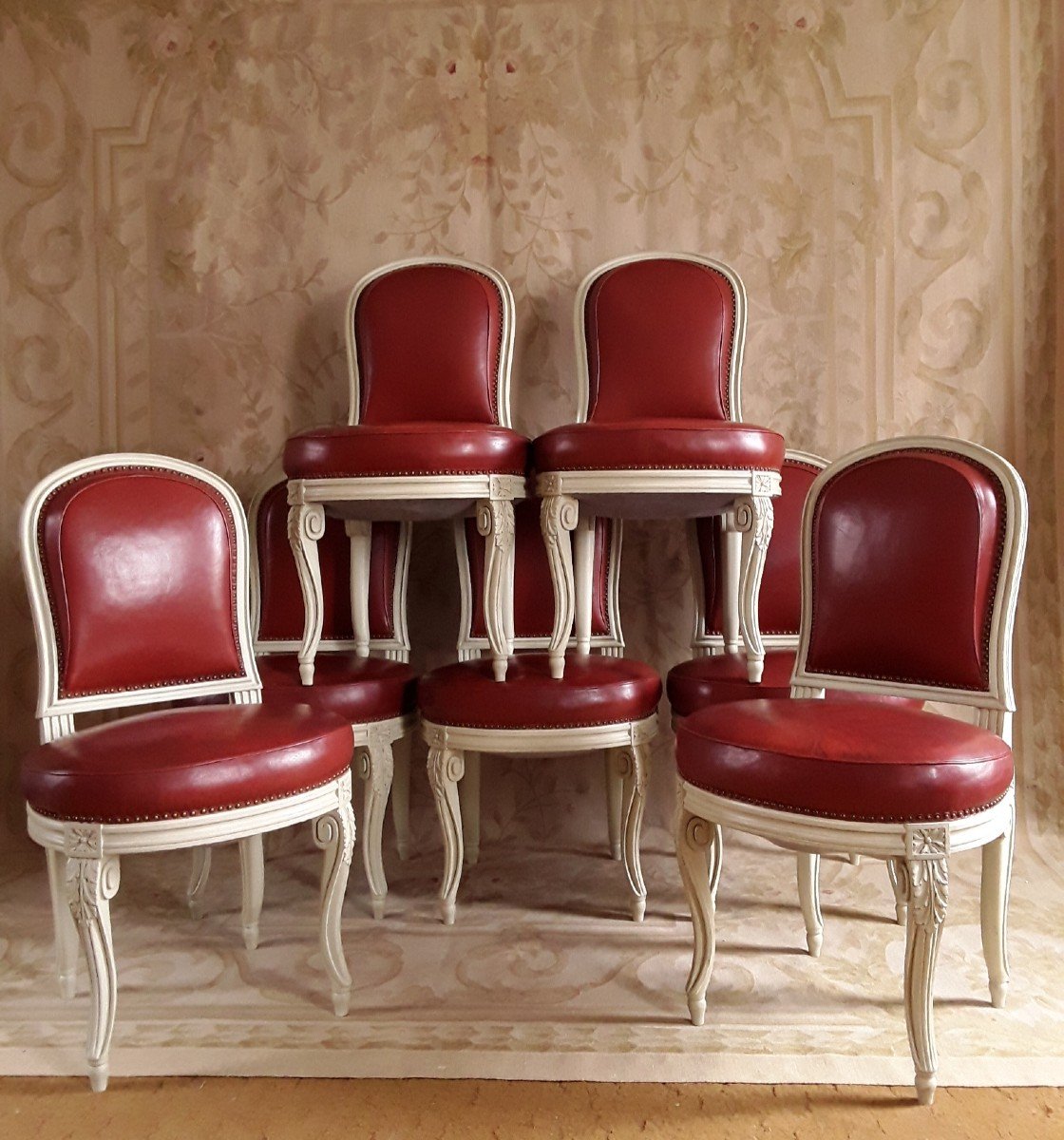 Suite De Sept Chaises d'Après G. Jacob.-photo-7