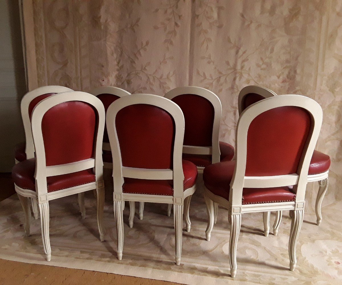 Suite De Sept Chaises d'Après G. Jacob.-photo-8
