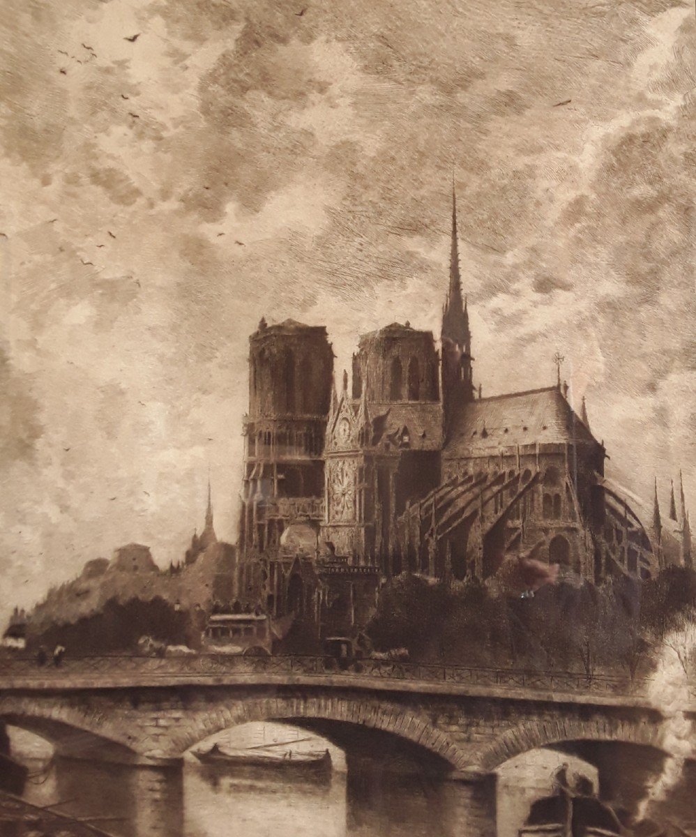 Grande " Vue de Notre Dame".-photo-3