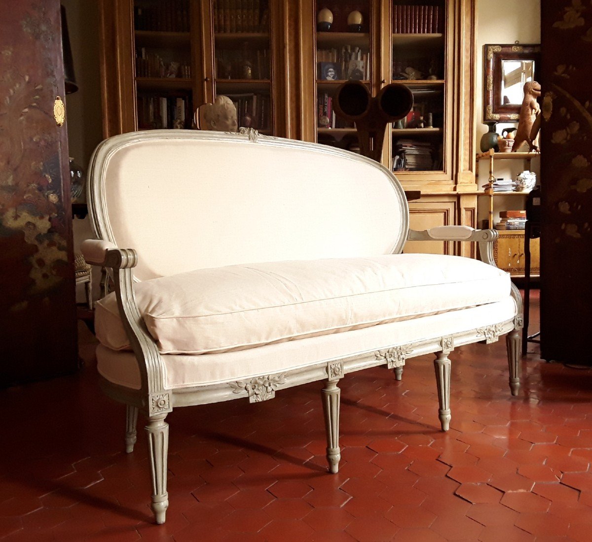 Provençal Sofa From The Louis XVI Period.-photo-4
