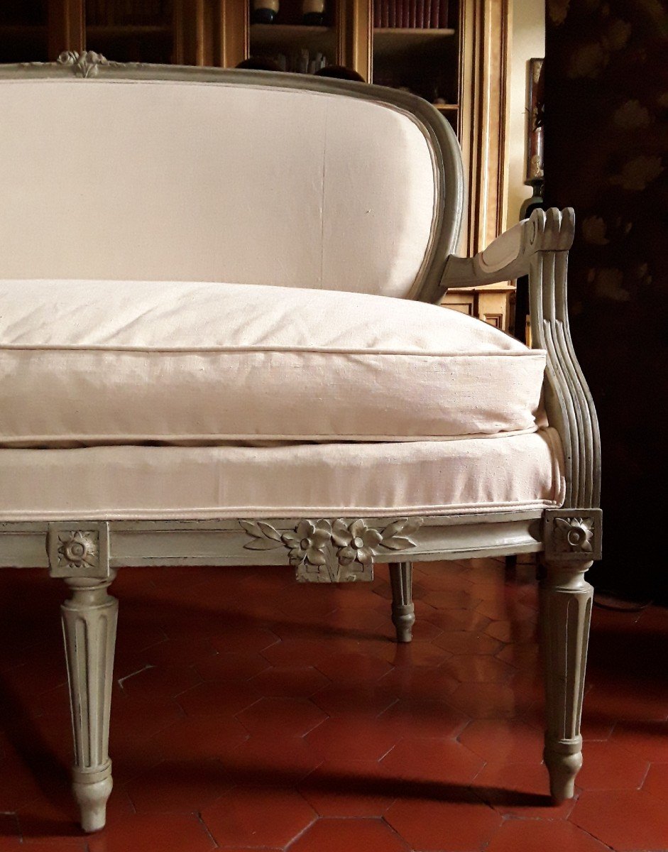 Provençal Sofa From The Louis XVI Period.-photo-3