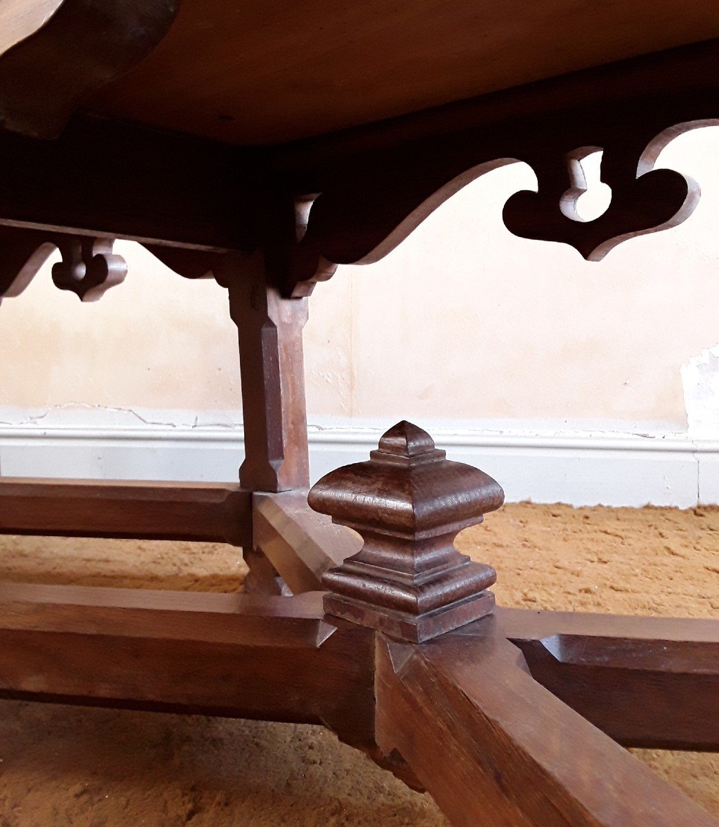 Paire De Grands Bancs Art Nouveau.-photo-5