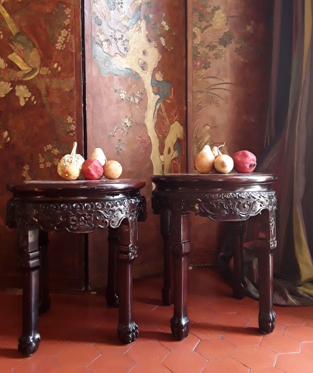 Sellette Chinoise - époque XIX ème Siècle. -photo-5