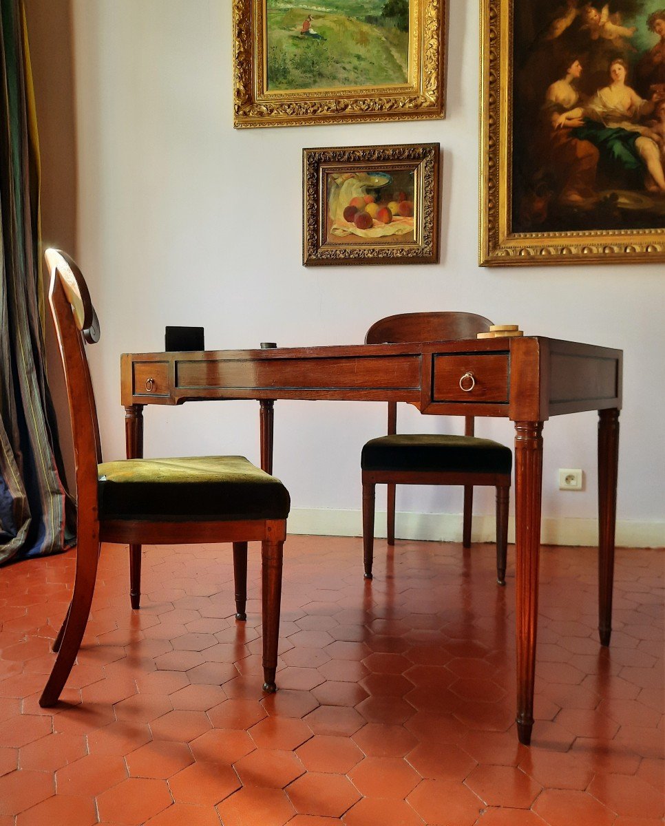 Table Tric Trac d'époque Louis XVI. -photo-7