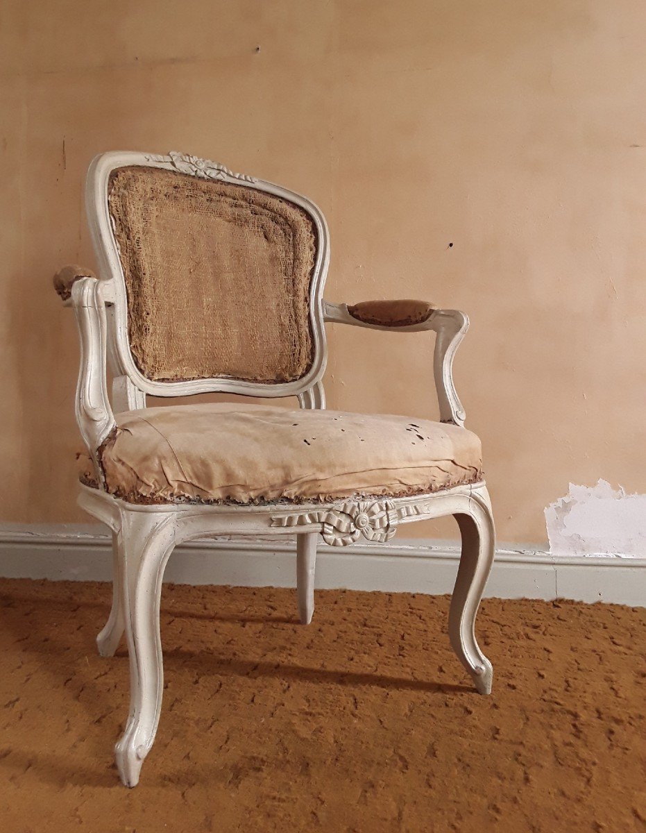 Fauteuil de François Geny .Époque XVIII. -photo-4