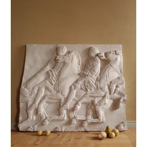 Grand Bas Relief. Moulage d'Après L ' Antique.