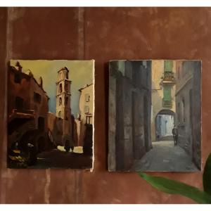 "old Barcelona" By Narciso Peral Gil.