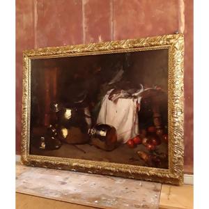 Importante Nature Morte par Jules Alexandre Grün. L 176 cm.