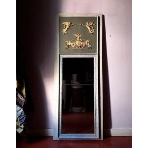 Miroir en trumeau. D'époque Premier Empire.