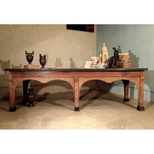 Grande table de bibliothèque d'époque Empire.