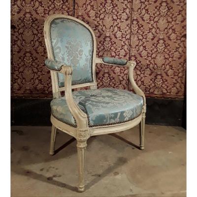 Fauteuil d'époque Louis XVI . Attribué à G. Jacob.