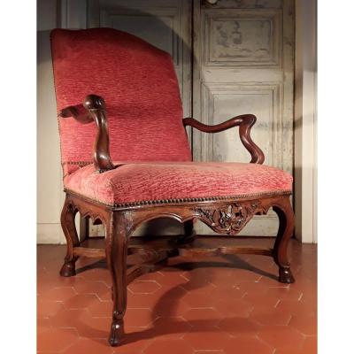 Grand Fauteuil d'époque Régence. 