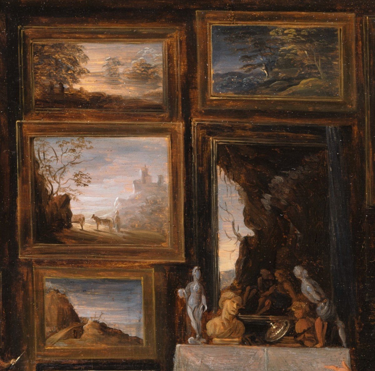 Irruption De L’âne Iconoclaste Dans Un Cabinet D’amateur, Atelier De Frans Francken Le Jeune-photo-2