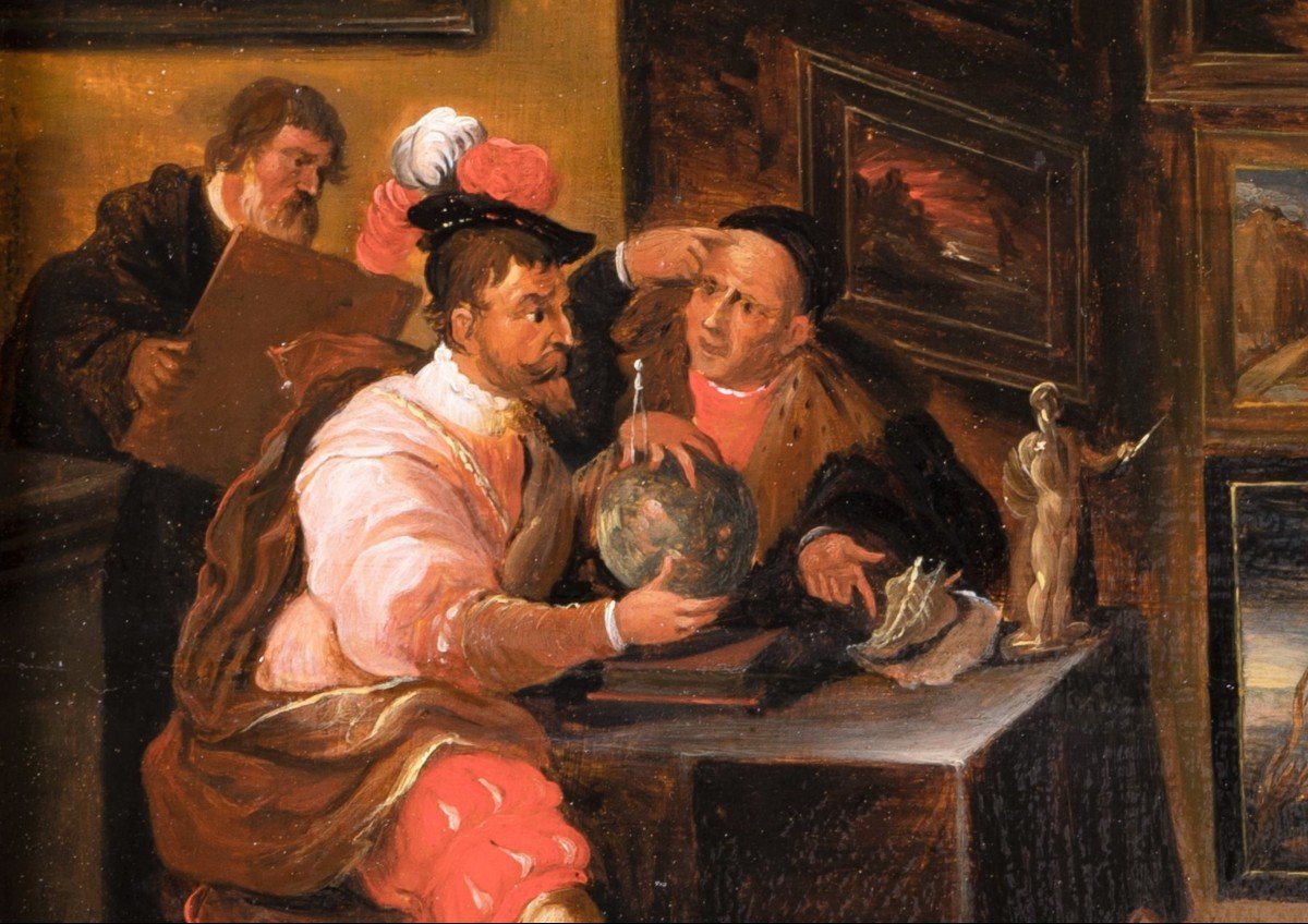 Irruption De L’âne Iconoclaste Dans Un Cabinet D’amateur, Atelier De Frans Francken Le Jeune-photo-3