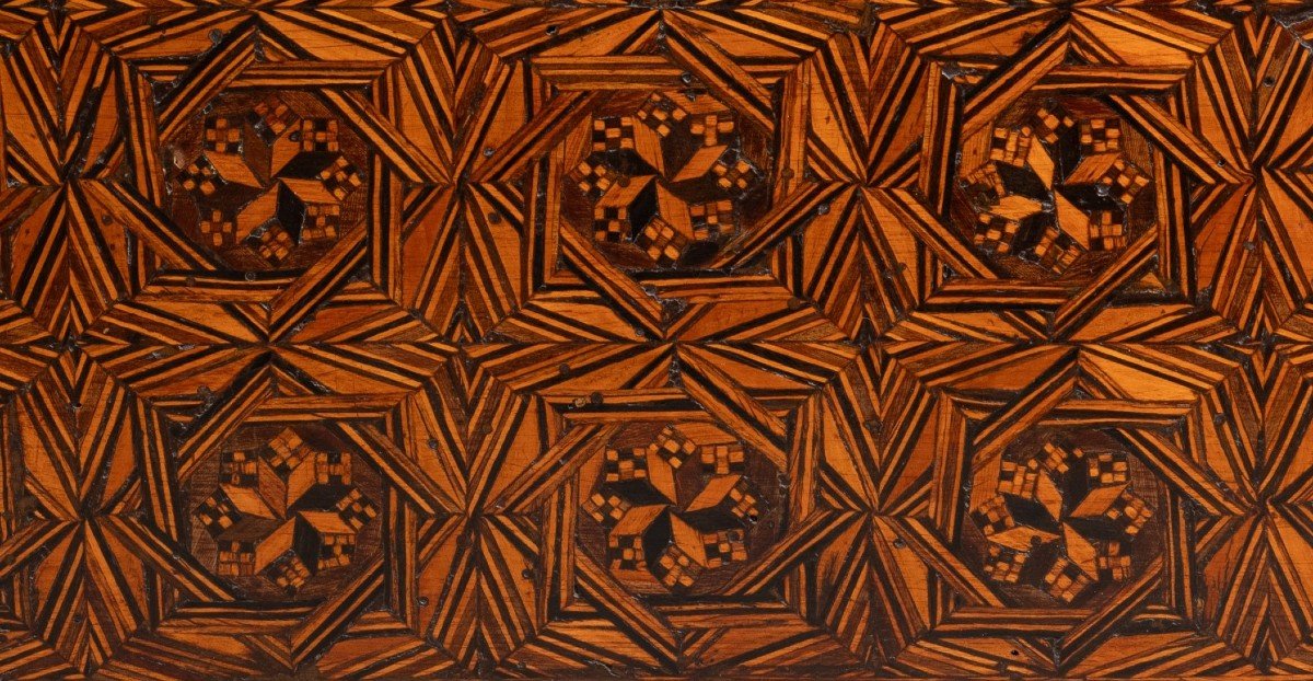 Coffret à écrire Aux Incrustations "Intarsia", Florence Fin Du XVème, Renaissance Italienne-photo-5