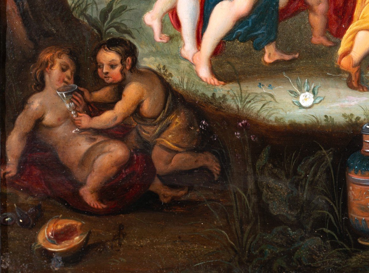 The Triumph Of The Infant Bacchus, Workshop Of Hendrick Van Balen, Antwerp, C.1630-photo-1