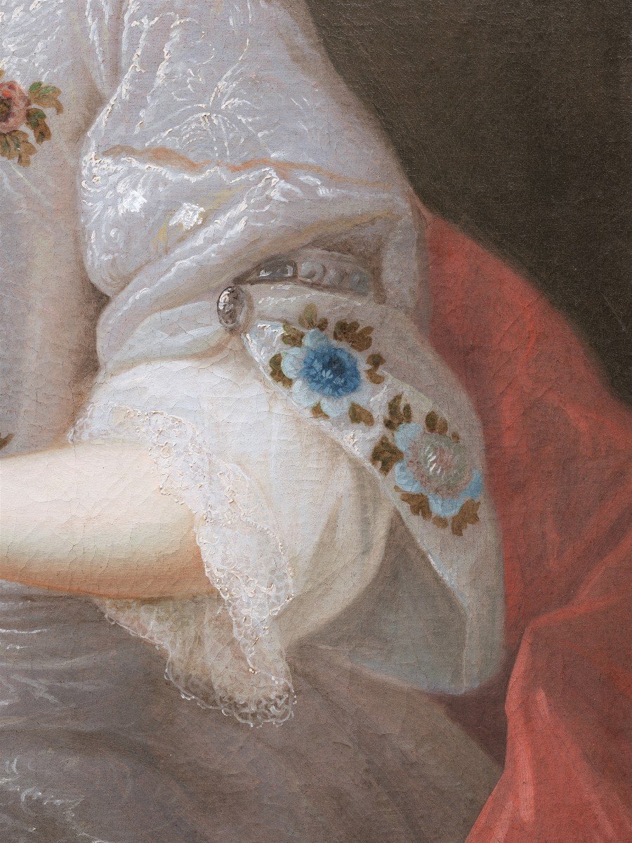 Marie-anne De Bourbon-condé As Flora, Workshop Of Pierre Gobert, Circa 1715-photo-3