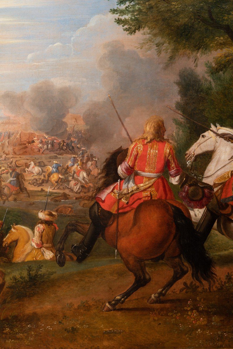 Louis XIV At The Canal At Bruges - Studio A. F. Van Der Meulen (1632-1690)-photo-4