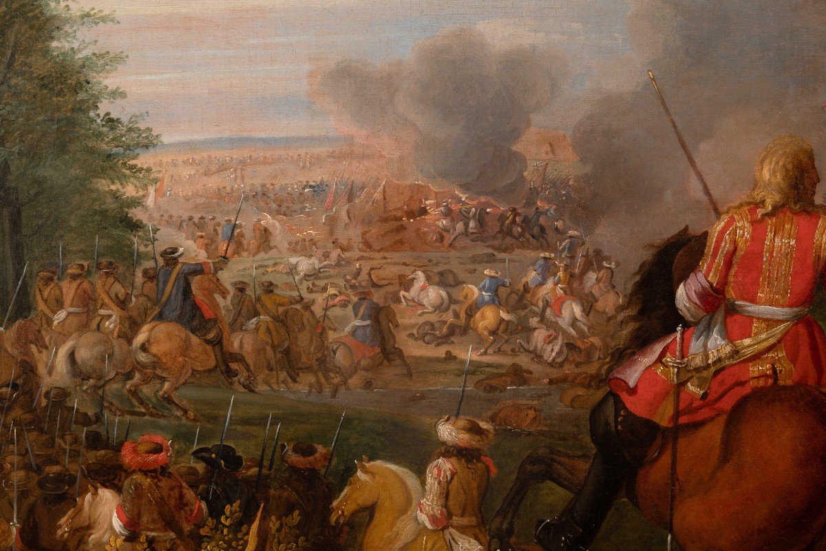 Louis XIV At The Canal At Bruges - Studio A. F. Van Der Meulen (1632-1690)-photo-7
