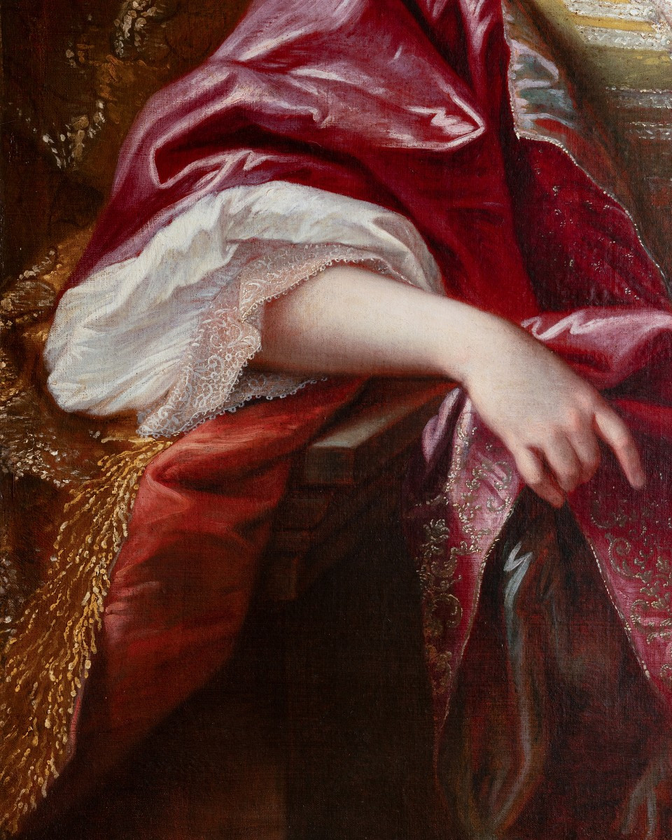 Portrait Of The Princess Of Conti - Attributed To Louis Ferdinand The Younger (1648-1717)-photo-4
