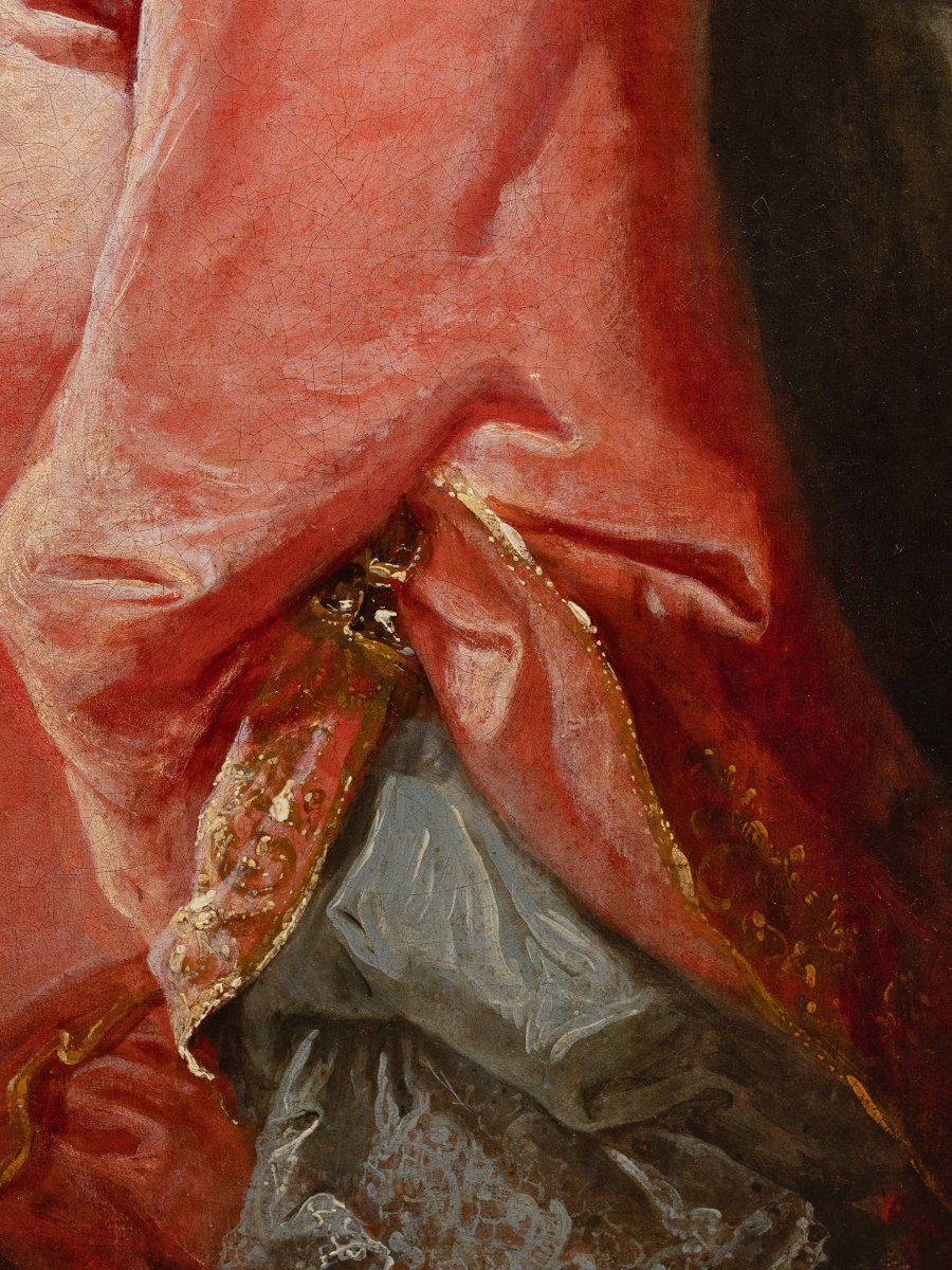 Portrait Of A Young Lady By Robert Le Vrac Tournieres (1667-1752), Circa 1725-photo-1
