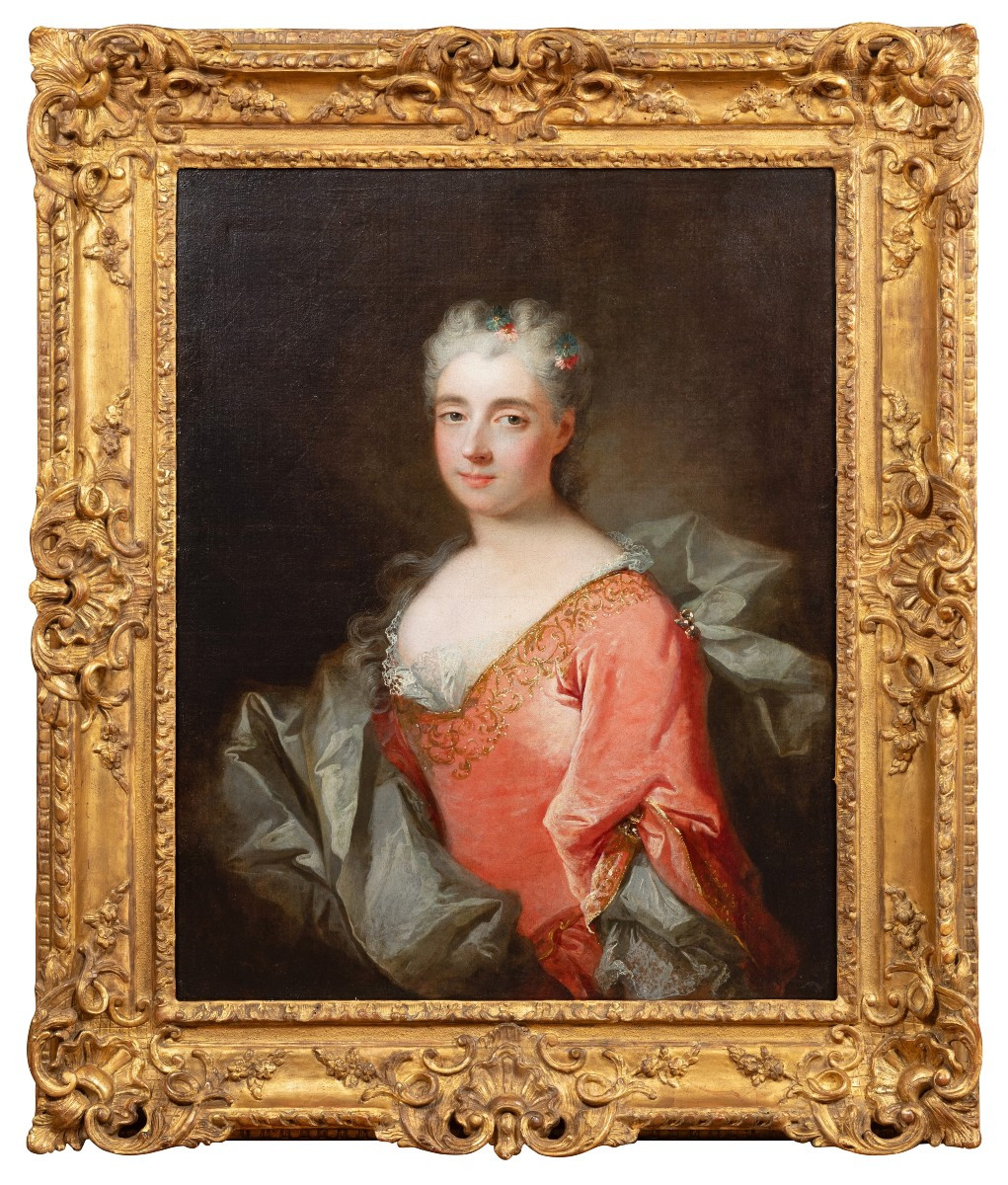 Portrait Of A Young Lady By Robert Le Vrac Tournieres (1667-1752), Circa 1725