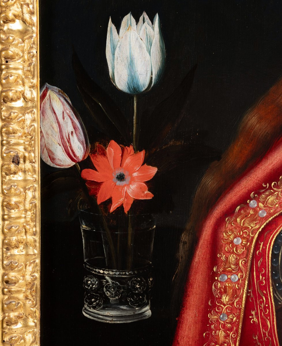 Vierge à l’enfant, atelier d’Adriaen Isenbrant (1480–1551), Bruges, XVIème siècle-photo-5