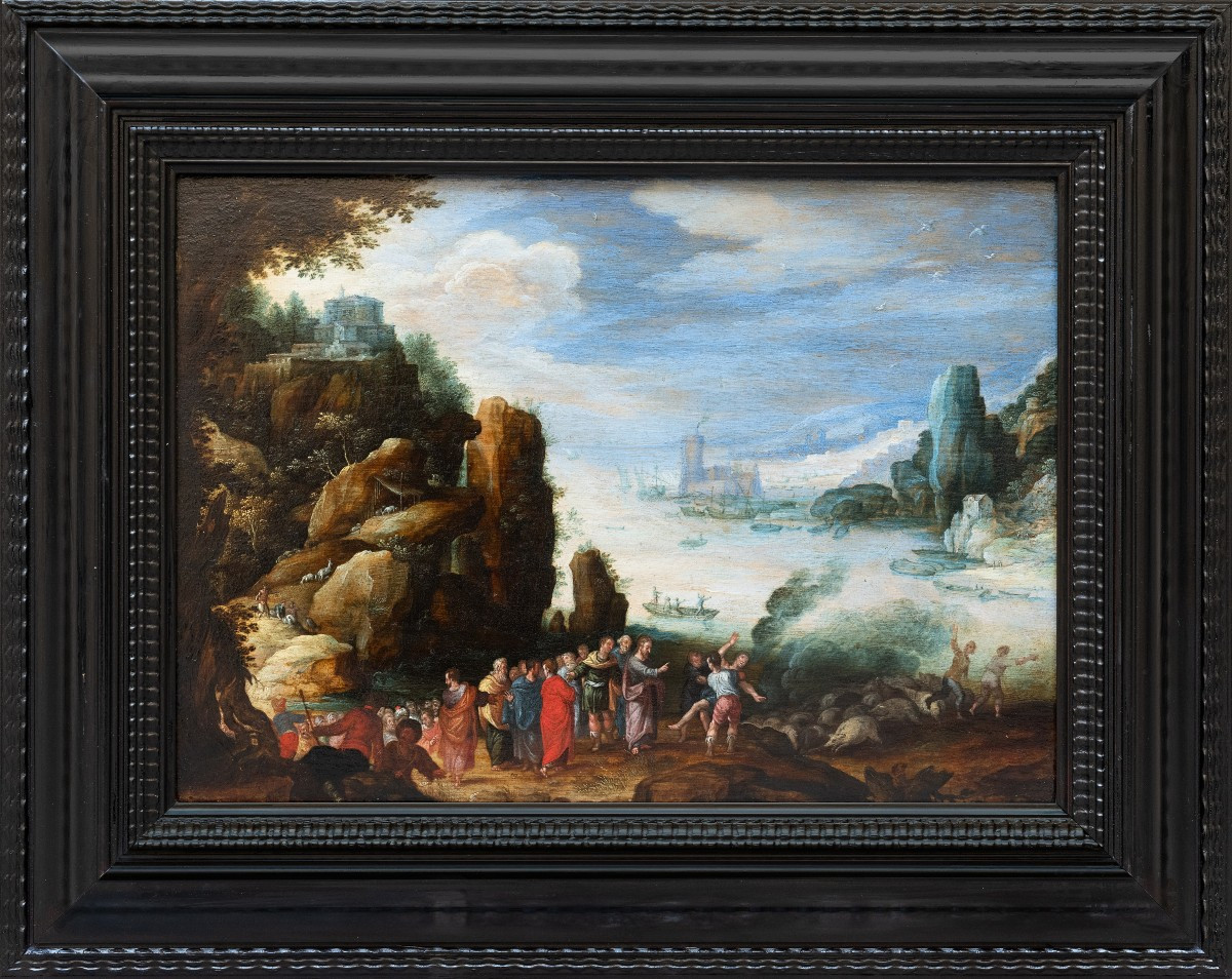Coastal Landscape With Christ, Circle Of Paul Bril (1554-1626), 17th Century Antwerp School