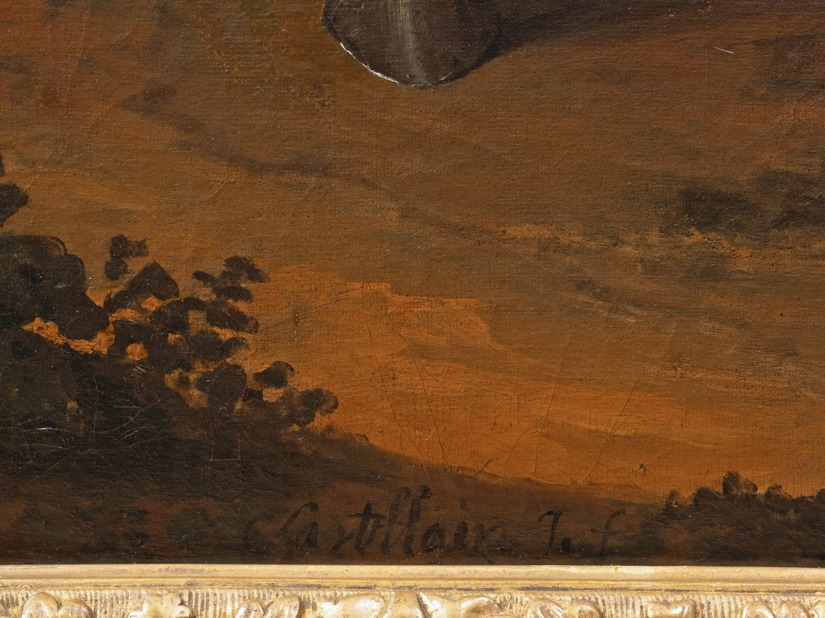 Louis XIV On Horseback In Front Of Mons, Signed Charles Chastelain (paris, 1672-1755)-photo-4