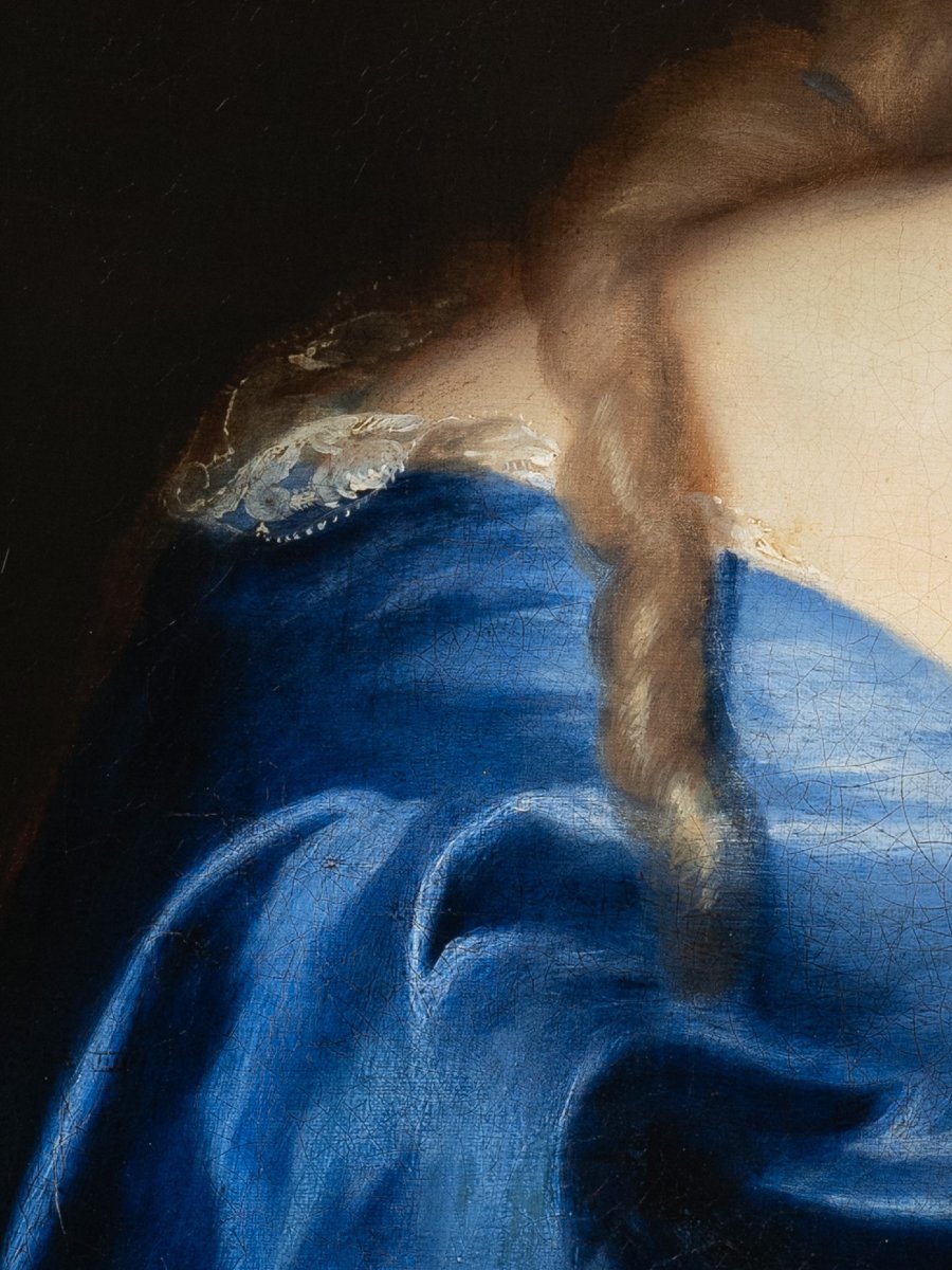 Portrait de da Marquise de Montespan, par François de Troy, vers 1675, Ecole Française du XVIIè-photo-3