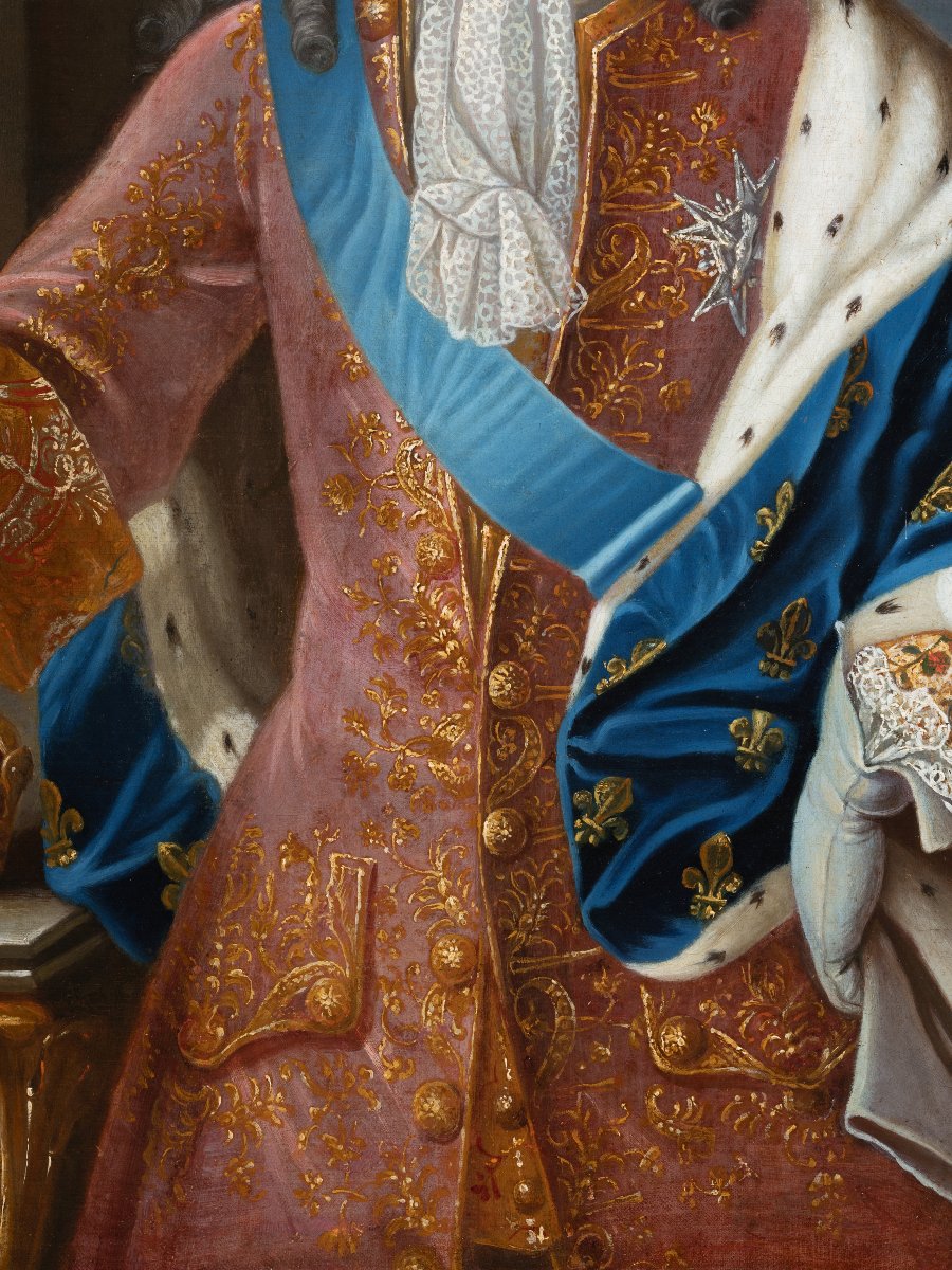 Portrait de Louis XV à l’âge de 10 ans, atelier de Pierre Gobert (1662-1744), XVIIIème siècle-photo-4