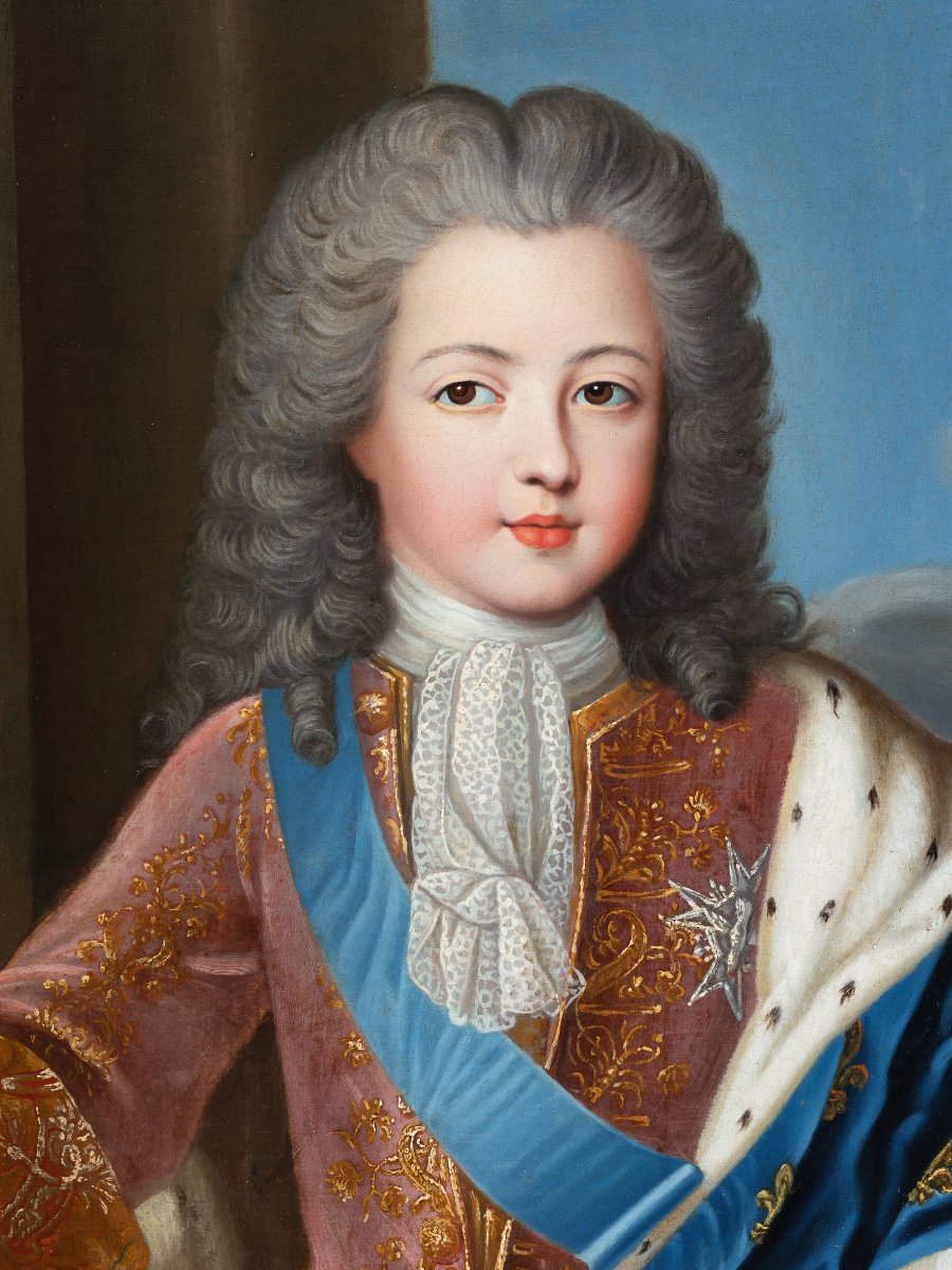 Portrait de Louis XV à l’âge de 10 ans, atelier de Pierre Gobert (1662-1744), XVIIIème siècle-photo-6