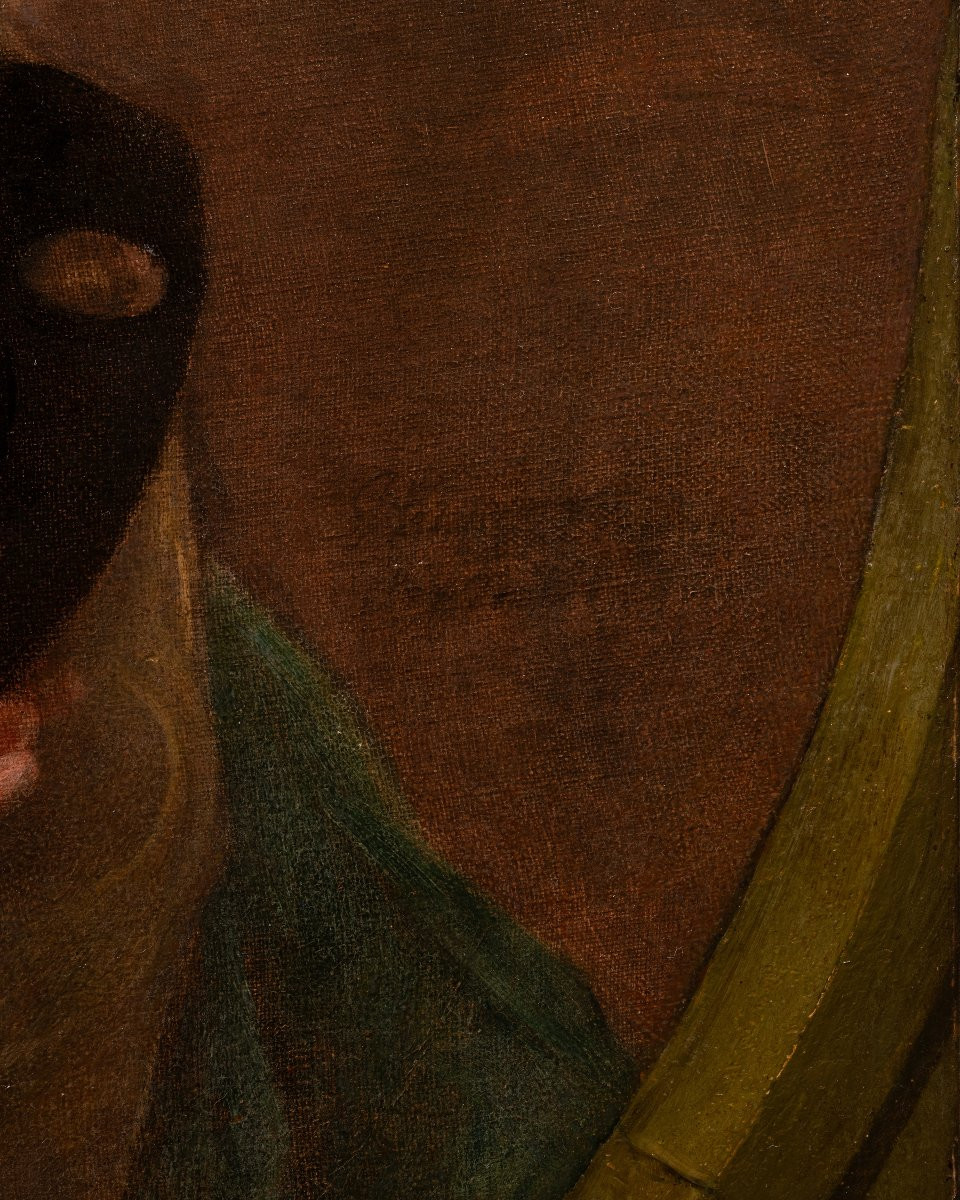 Portrait Of A Lady In A Masquerade Costume, Signed François De Troy, Circa 1715-1720-photo-5