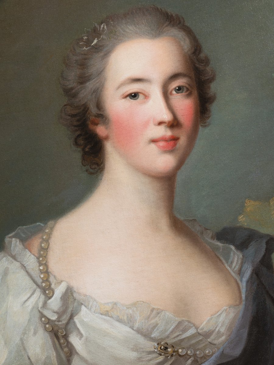 Hortense-Félicité de Mailly-Nesle, atelier de Jean-Marc Nattier, Paris, vers 1740, XVIIIème siè-photo-3