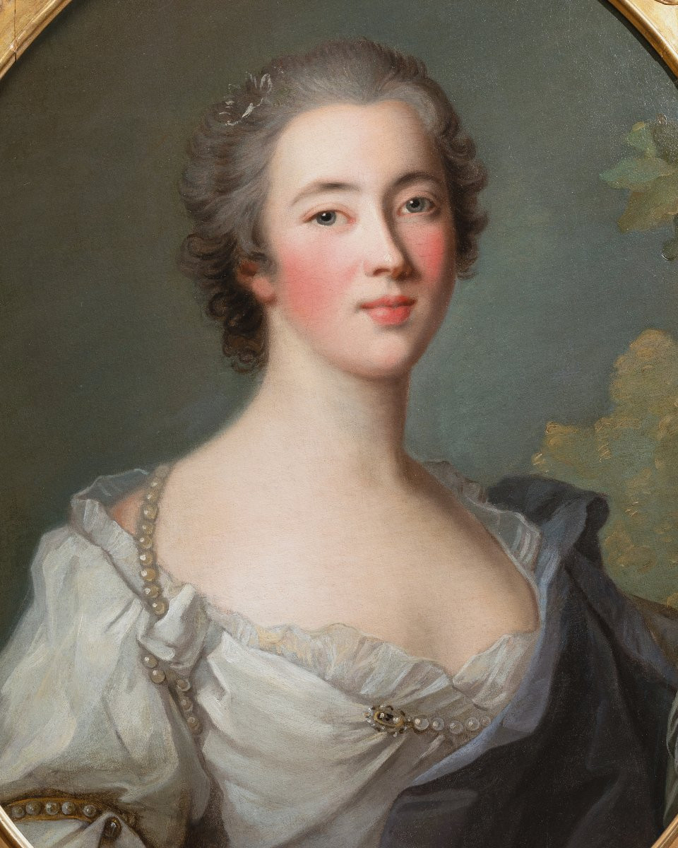 Hortense-Félicité de Mailly-Nesle, atelier de Jean-Marc Nattier, Paris, vers 1740, XVIIIème siè-photo-4